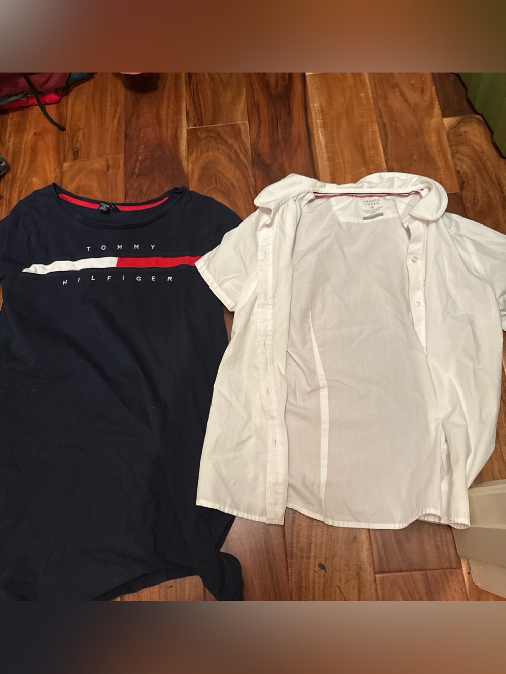 French Toast White Short Sleeve Button Shirt